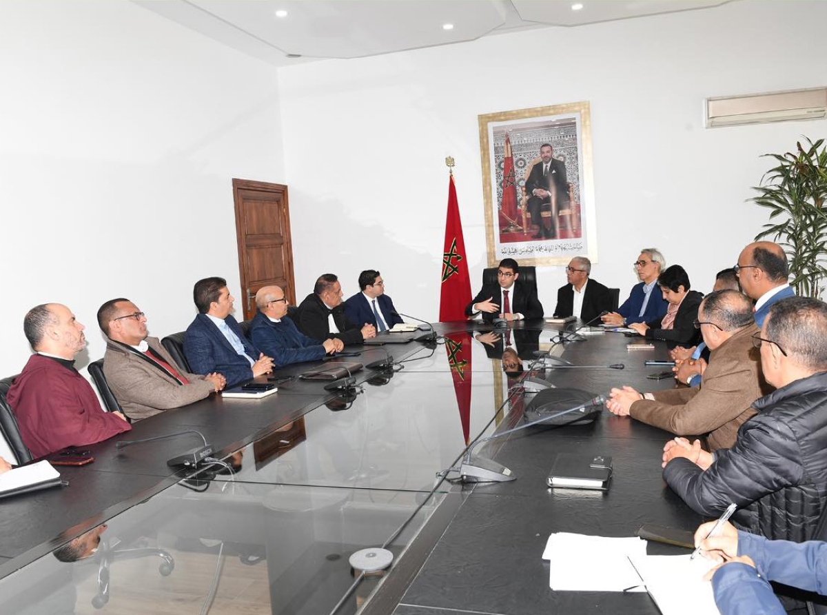  المهدي بنسعيد يستقبل رئيس وأعضاء النقابة الوطنية للصحافة المغربية