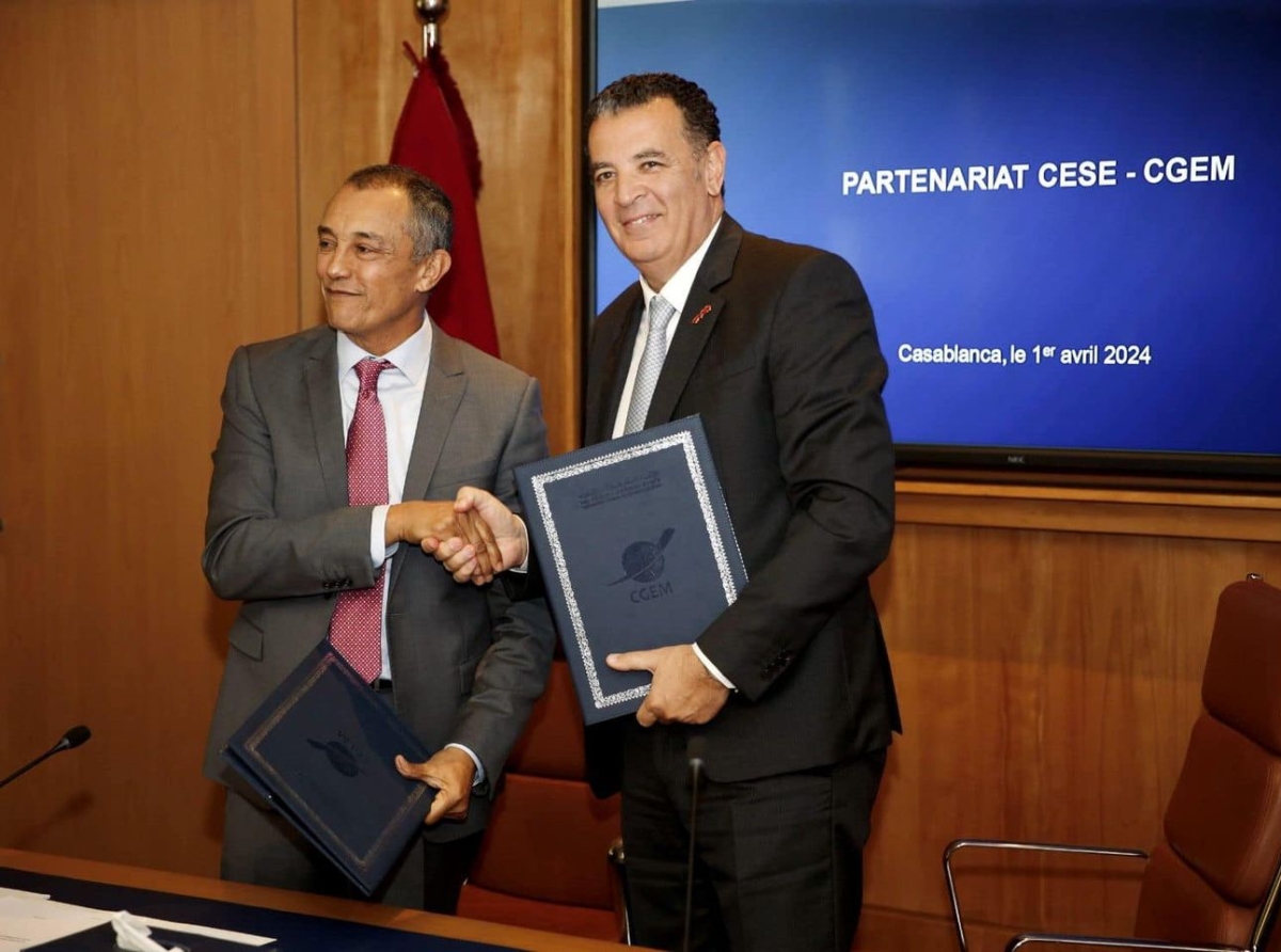 توقيع اتفاقية بين المجلس الاقتصادي والاجتماعي والاتحاد العام لمقاولات المغرب للنهوض بالتفكير والحوار