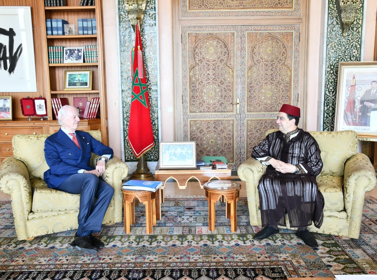  بوريطة يتباحث مع المبعوث الشخصي للأمين العام للأمم المتحدة للصحراء المغربية السيد ستافان دي ميستورا
