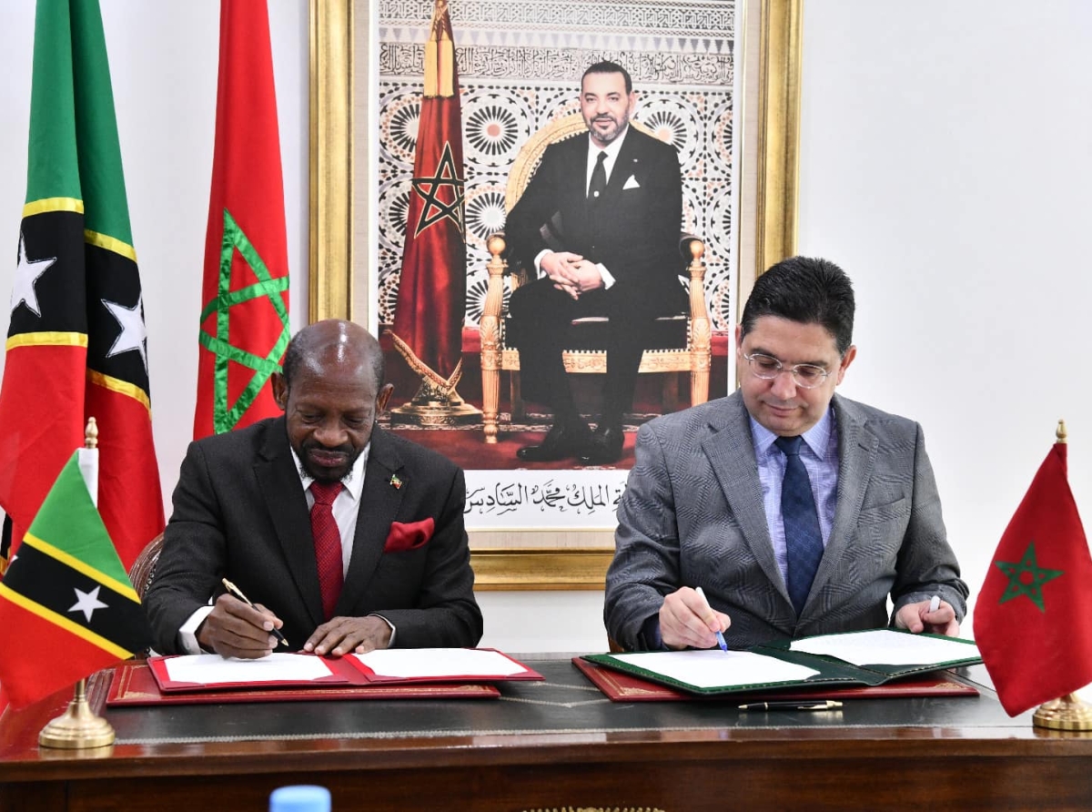 المملكة المغربية وسانت كيتس ونيفيس توقعان بيانًا مشتركًا لتعزيز التعاون