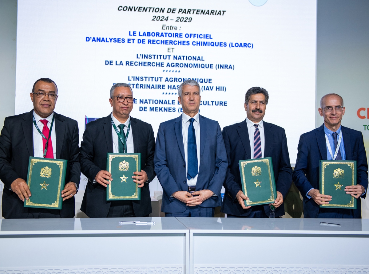 الملتقى الدولي للفلاحة بالمغرب: التعاون العلمي والتقني لخلق أوجه تآزر بين المؤسسات والمراقبة التكنولوجية في مجال التحليلات