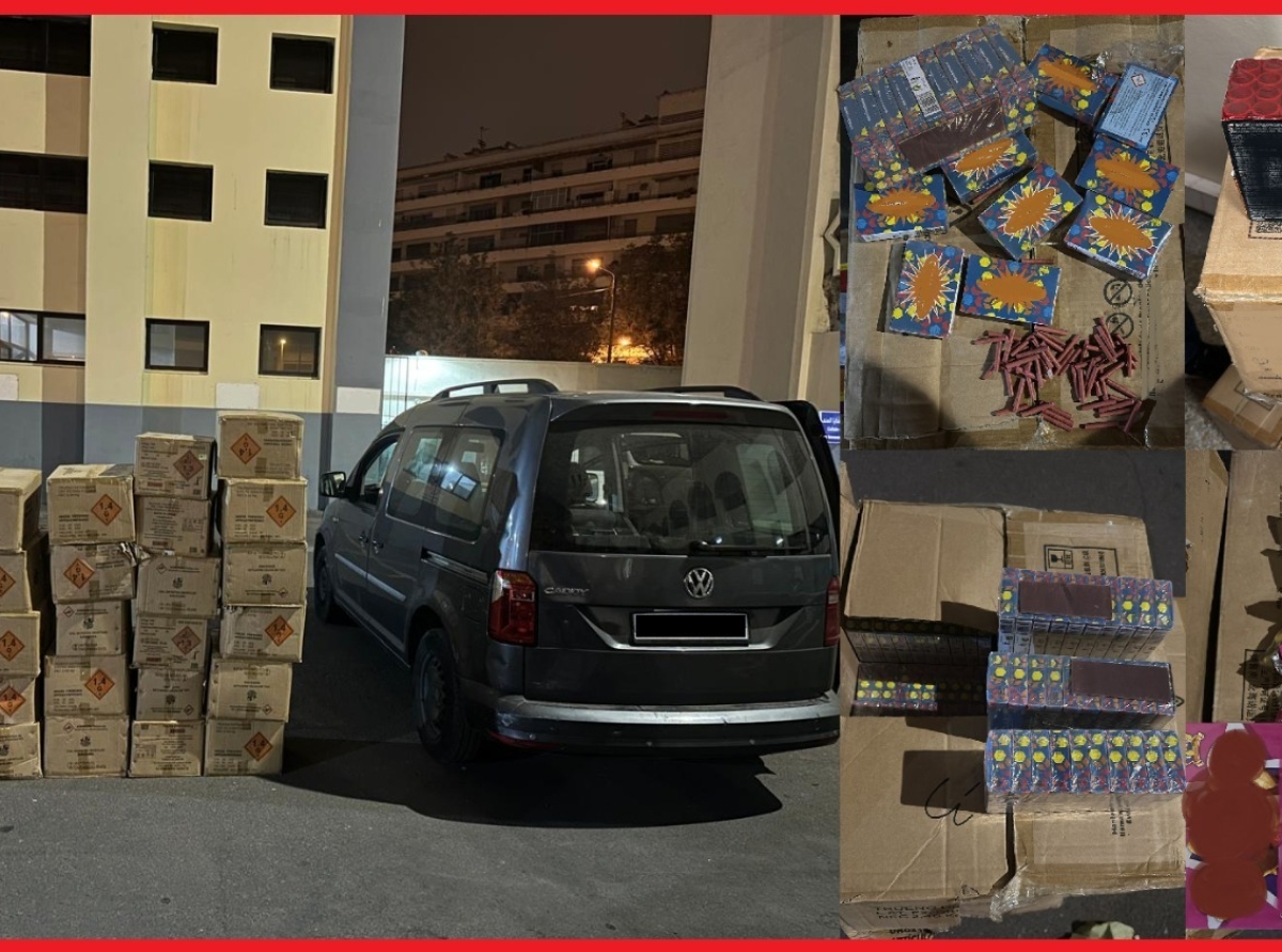 البيضاء.. إيقاف شخصين وحجز كمية مهمة من المفرقعات والشهب النارية