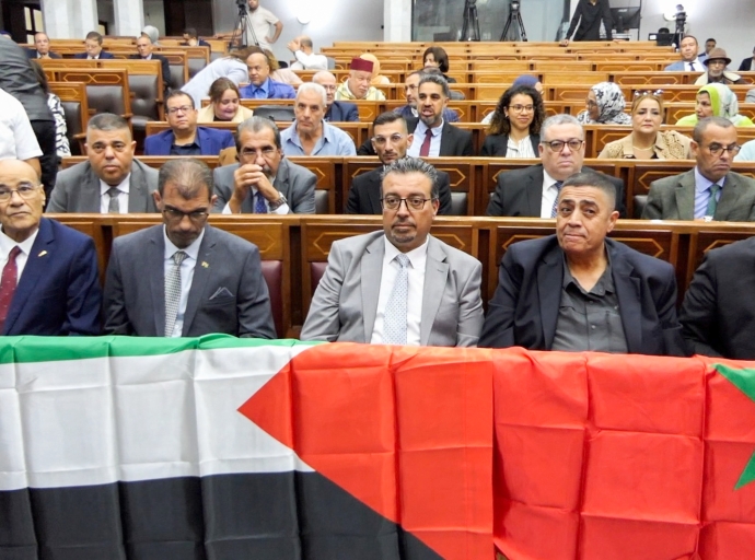 زيارة وفد فلسطيني لمجلس جماعة الدارالبيضاء