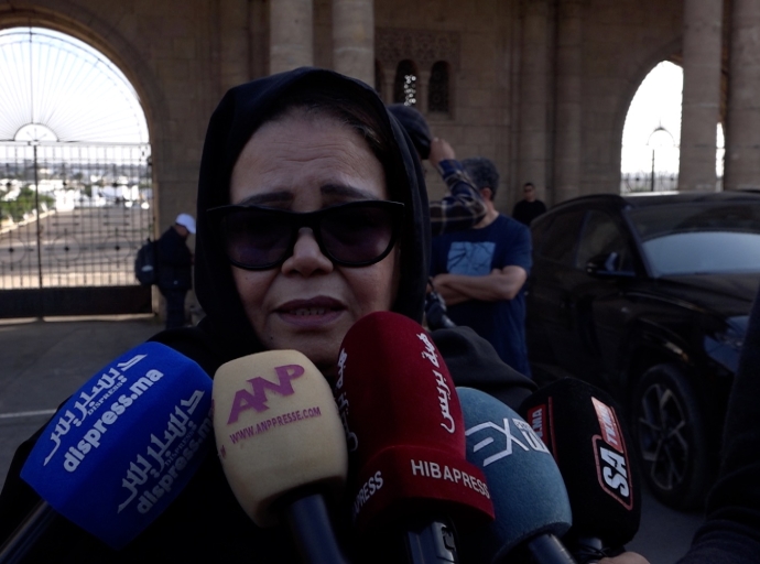 جنازة الفنان المغربي الراحل  جمال الدين مصطفى " الزعري"